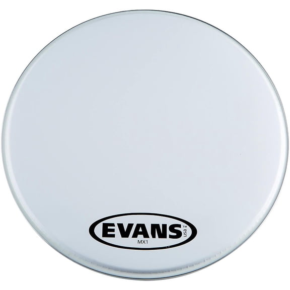 EVANS MX1 White Marching Bass Drum Head 16 in.