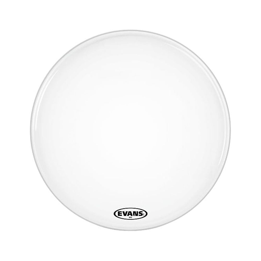 EVANS MX2 White Marching Bass Head 16 in.