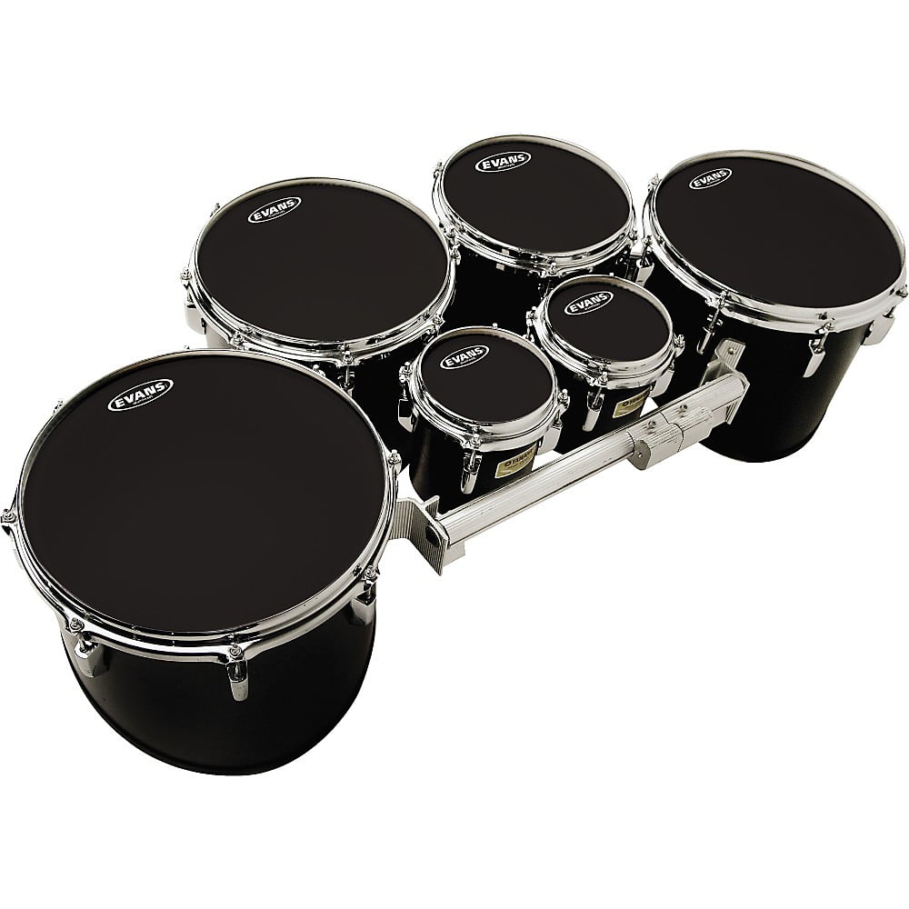 Evans Marching Tenor Drum Head, Black, 10\