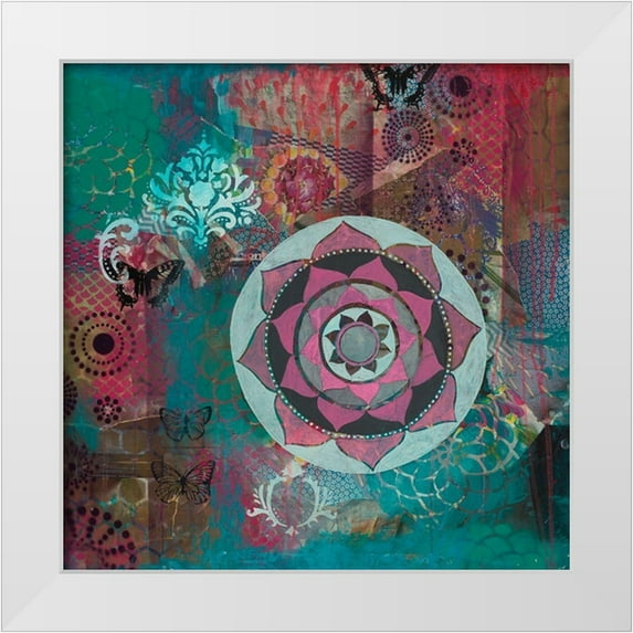 Evans-Sills, Faith 12x12 White Modern Wood Framed Museum Art Print Titled - Star Rondure 2