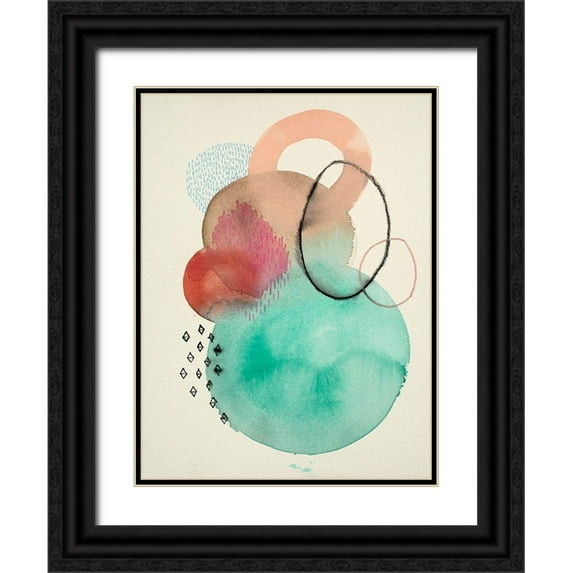 Evans-Sills, Faith 19x24 Black Ornate Wood Framed with Double Matting Museum Art Print Titled - Splash 2