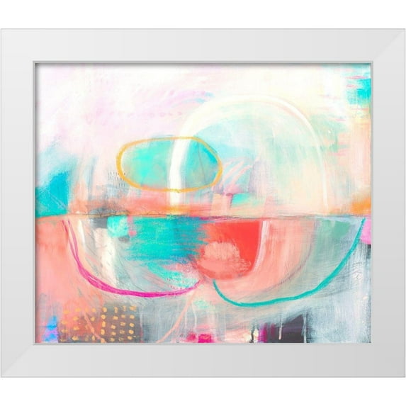 Evans-Sills, Faith 23x20 White Modern Wood Framed Museum Art Print Titled - Pastel Dome