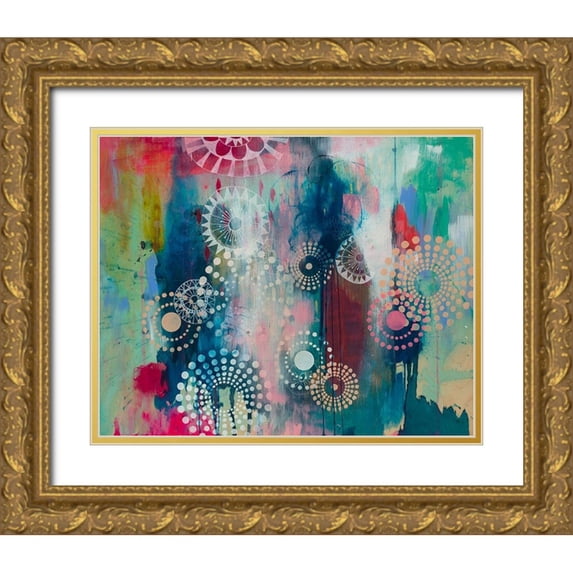 Evans-Sills, Faith 24x20 Gold Ornate Wood Framed with Double Matting Museum Art Print Titled - Wheel Fun