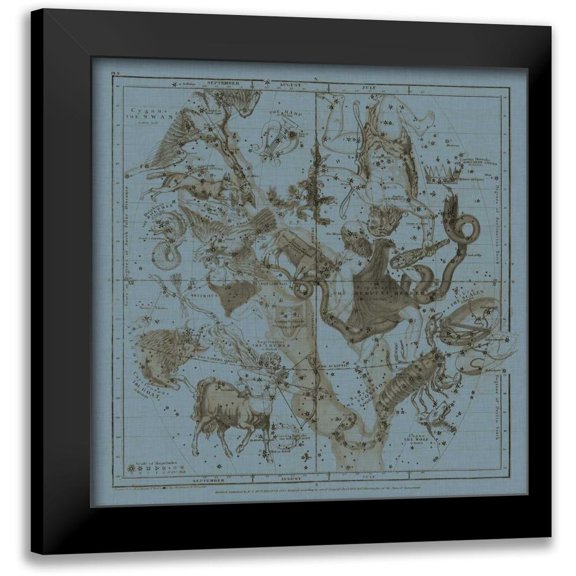 Evans, W.G. 12x12 Black Modern Framed Museum Art Print Titled - Zodiac IV