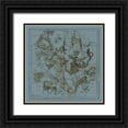 thumbnail image 1 of Evans, W.G. 12x12 Black Ornate Wood Framed with Double Matting Museum Art Print Titled - Zodiac IV, 1 of 4