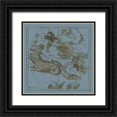 thumbnail image 1 of Evans, W.G. 12x12 Black Ornate Wood Framed with Double Matting Museum Art Print Titled - Zodiac I, 1 of 4