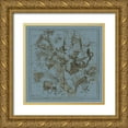 thumbnail image 1 of Evans, W.G. 15x15 Gold Ornate Wood Framed with Double Matting Museum Art Print Titled - Zodiac IV, 1 of 4
