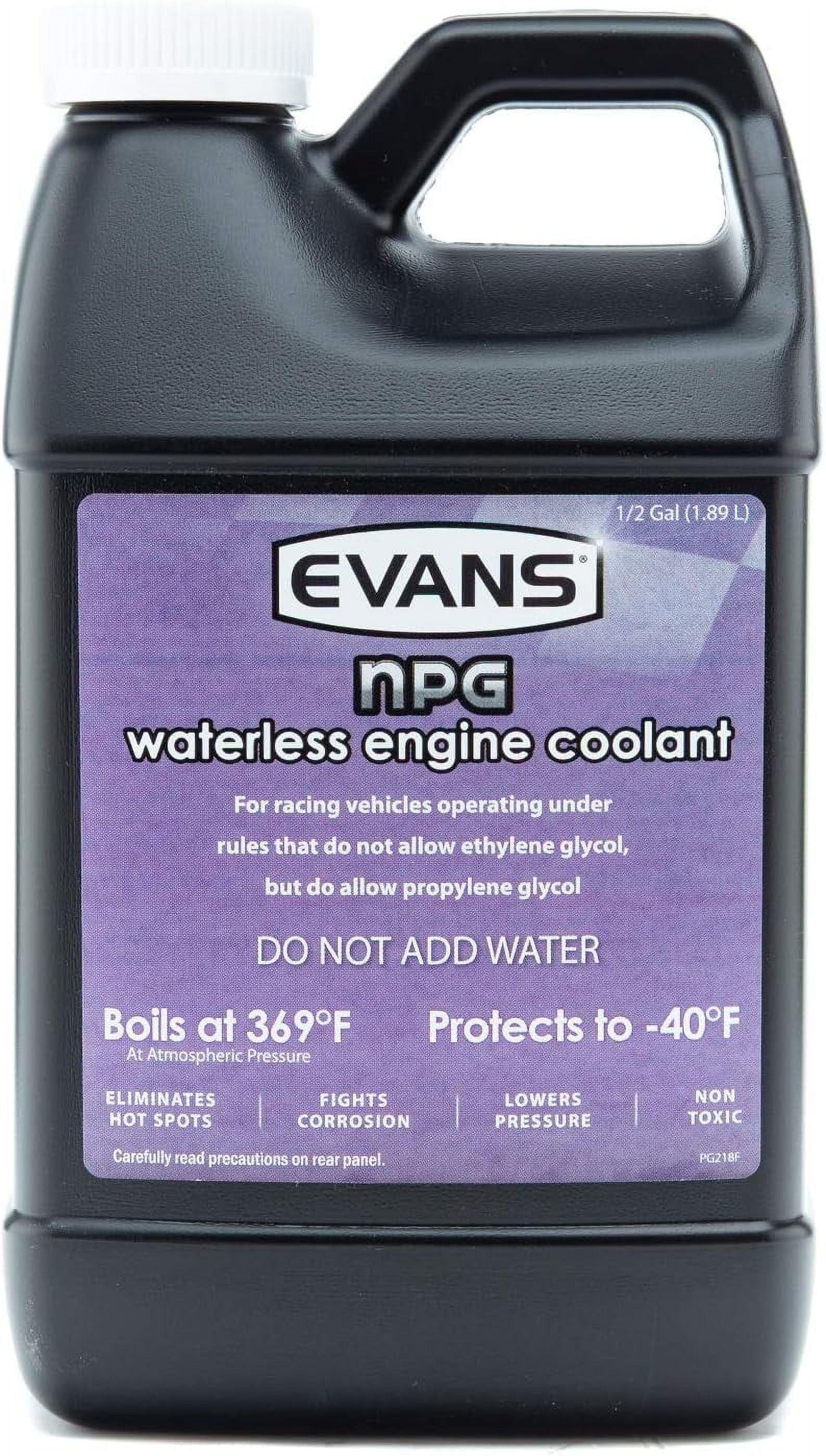 Evans Waterless NPG Racing Coolant, High Boiling Point, Antifreeze & Coolant