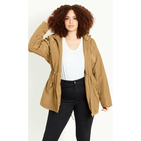 Evans Women's Plus Size Lightweight Hooded Jacket