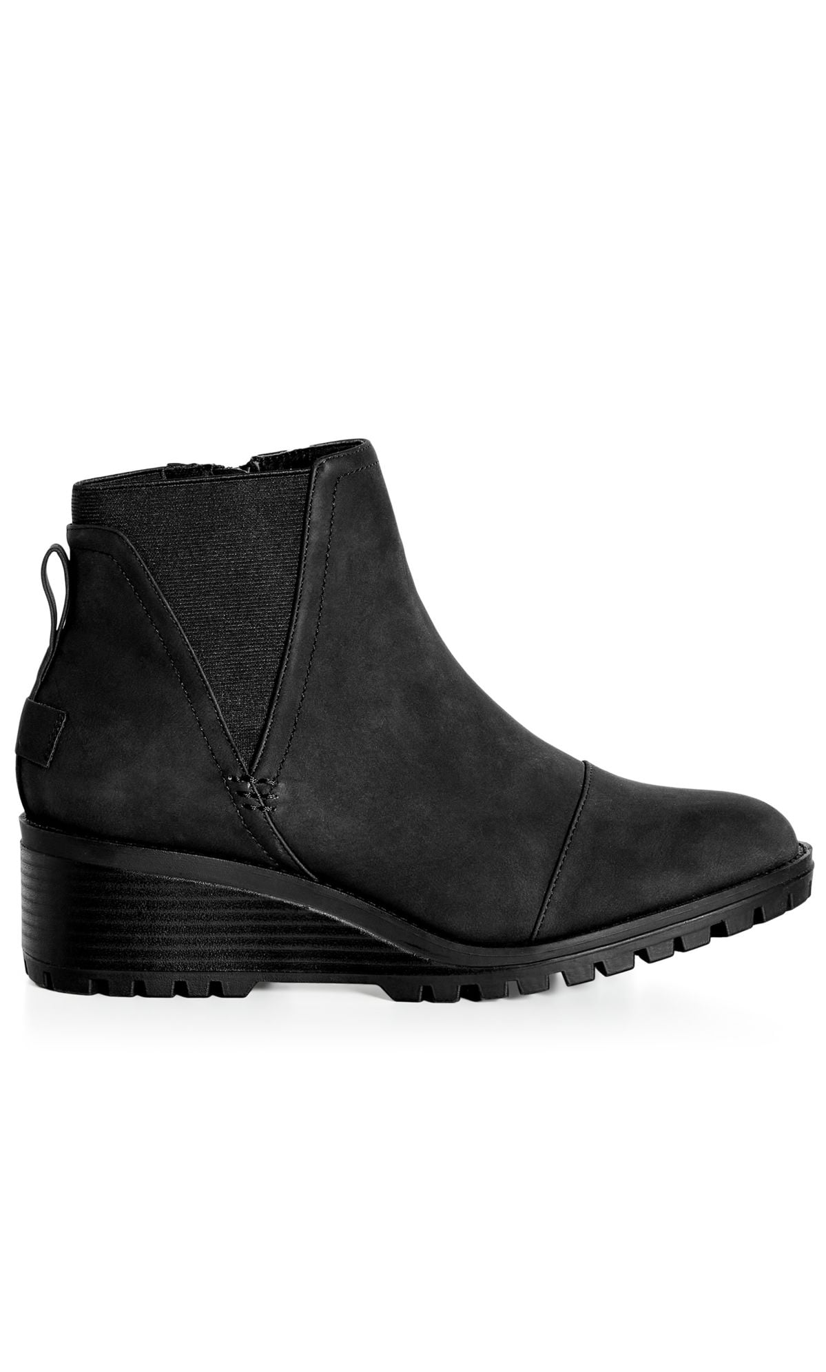 Evans Women s Wide Fit Eden Wedge Ankle Boots Walmart