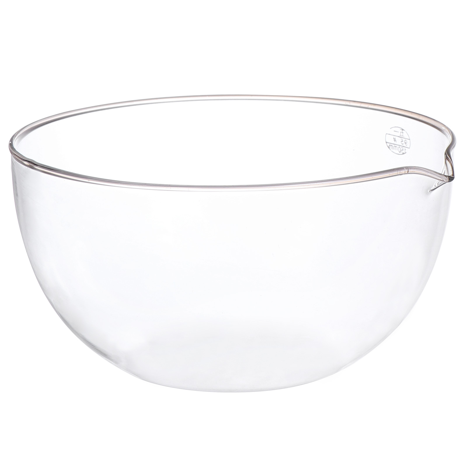 Evaporating Dish Glass Bowl with Spout Mixing Bowls for Kitchen
