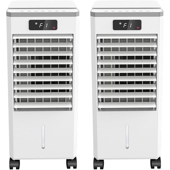 Evaporative Air Cooler, 1400 CFM Portable Swamp Cooler with 1.84Gal Tank, 3 Speeds, Remote & Timer, Quiet Windowless AC Unit for Bedroom, Home, Office