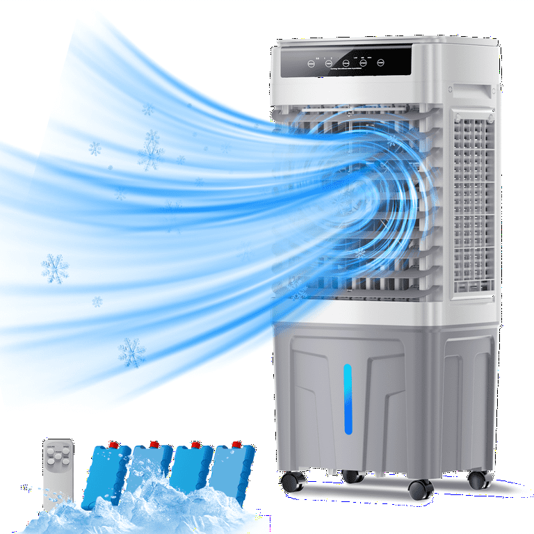 Evaporative Air Cooler Portable 3-in-1 Swamp Cooler With