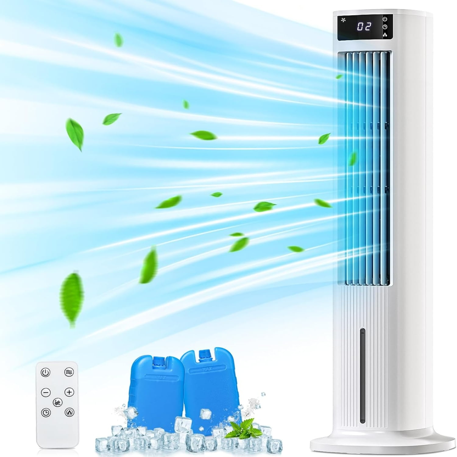 Evaporative Air Cooler 40" Cooling Fan that Blow Cold Air Swamp Cooler