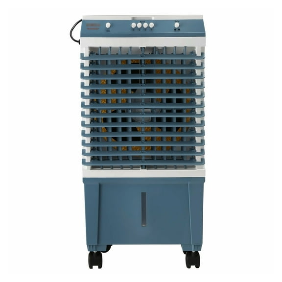 Evaporative Air Cooler - Portable Swamp Cooler, 3 Speed Oscillating Fan, 550 Sq Ft Coverage - Indoor/Outdoor Cooling for Home, Patio