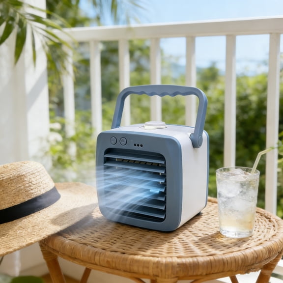 Evaporative Air Cooler Portable Tower Fan Air Conditioner Water Tank Humidifier For Room Office Camping