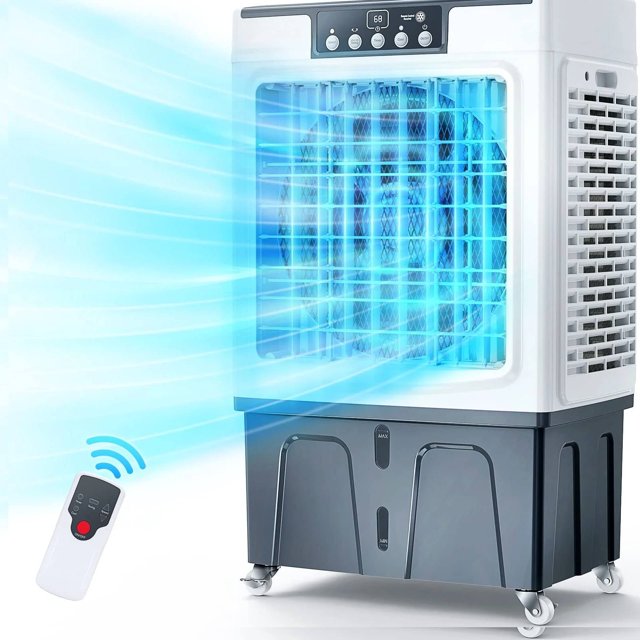 Evaporative Cooler, 3000CFM Evaporative Air Cooler, 120°Oscillation