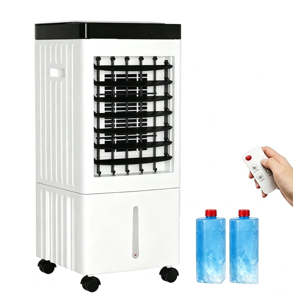 Evaporative Cooling Fan, 3-in-1 Water Cooler Fan with 10L Tank, 3 Speeds, Remote