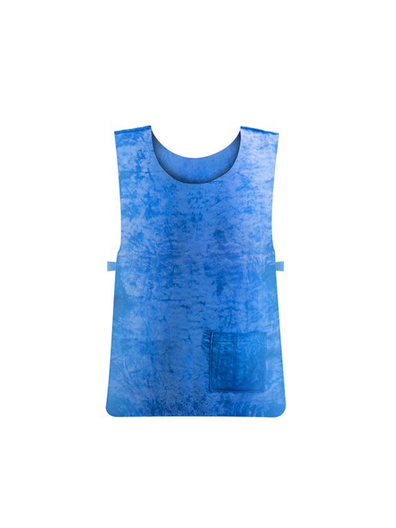 Evaporative Cooling Vest Men Women, Water Activated Ice Cooling Jacket Lightweight Reusable for Hot Weather Outdoor Running Fishing Cycling(Blue)Q