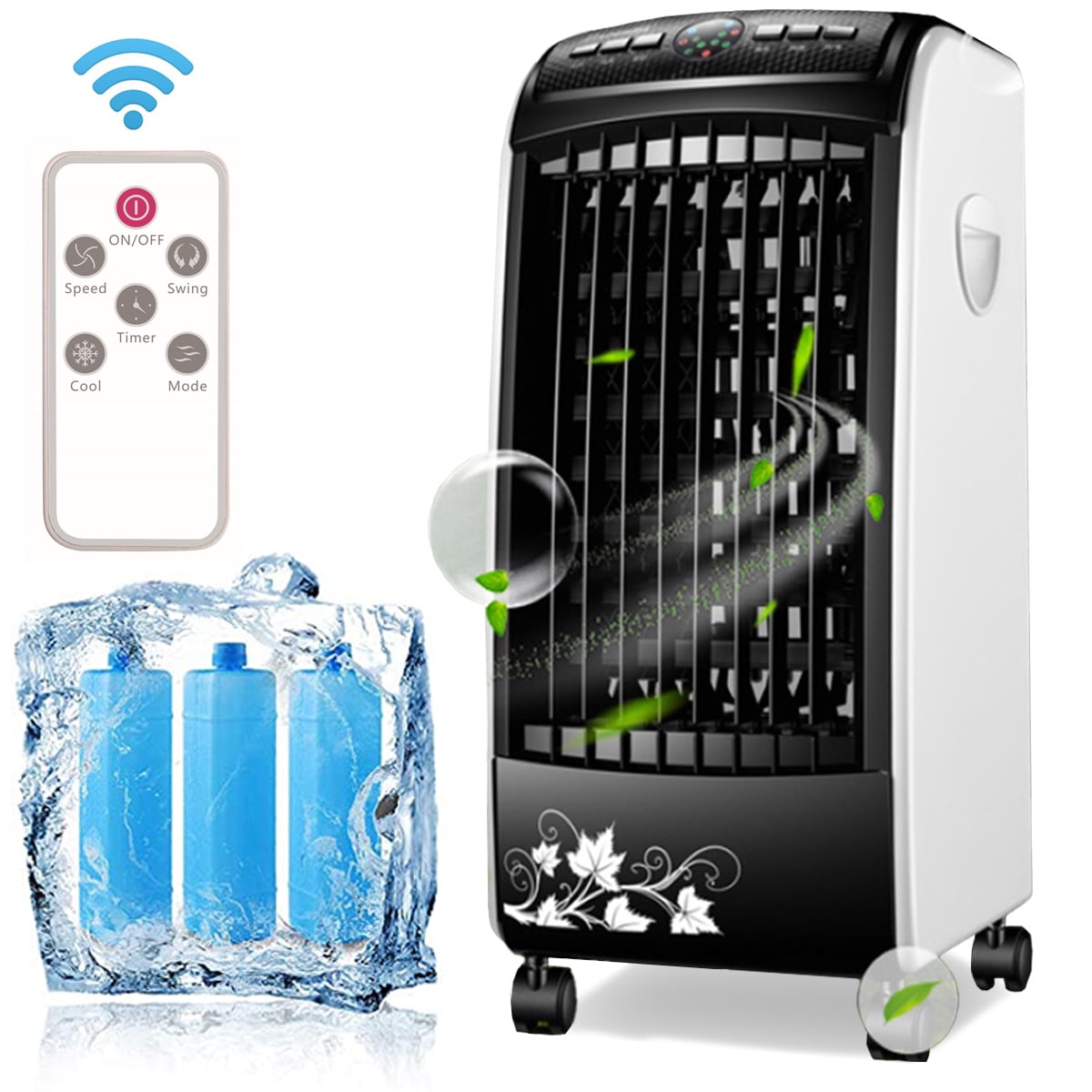 Evaporative Portable Air Cooler 3 Fan Settings with Cooling and Humidifier