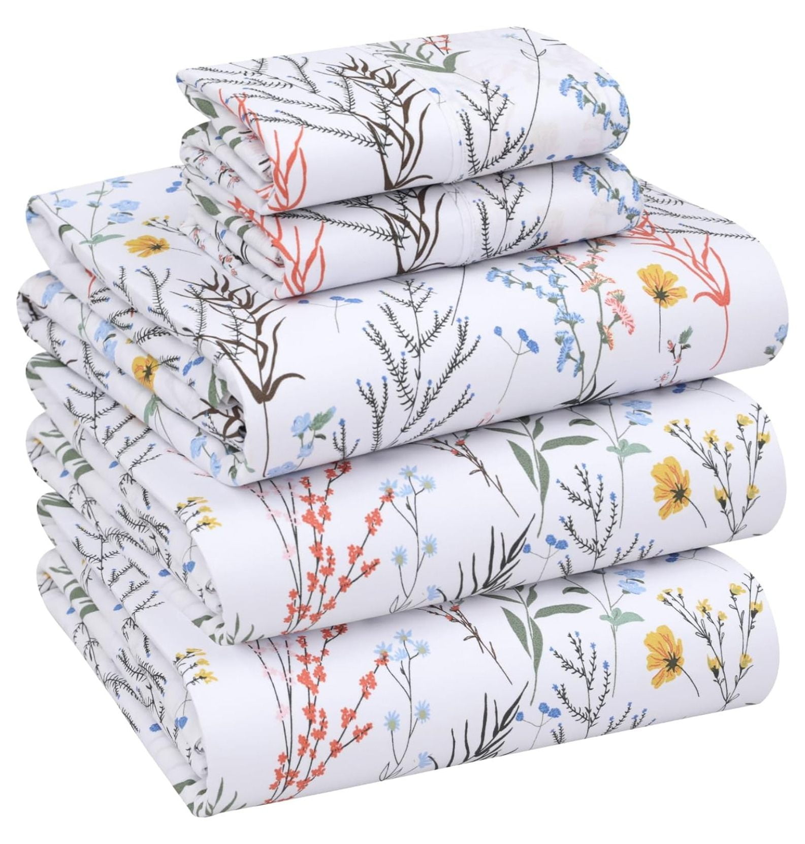 Evarixsmt 100 Cotton Sheets for Split King Size Bed Crispy Cooling