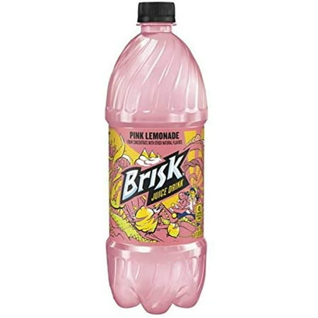 Evaxo Brisk Pink Lemonade 1L Plastic Bottle, 15 Per Case