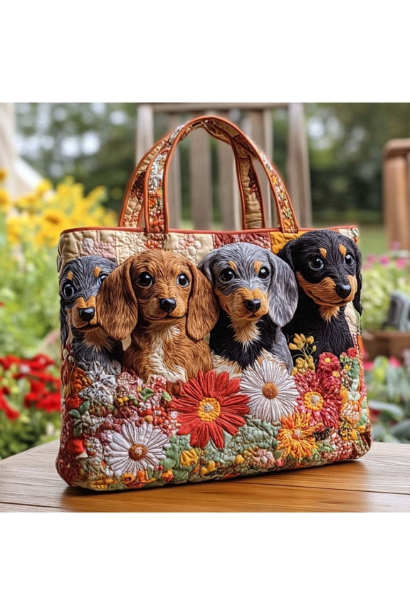 2026 Quilted tote Bag for Women,Boho Chicken Print Handbags, Vintage Patchwork Fabric Purses, Funky Floral Shoulder Pouch H