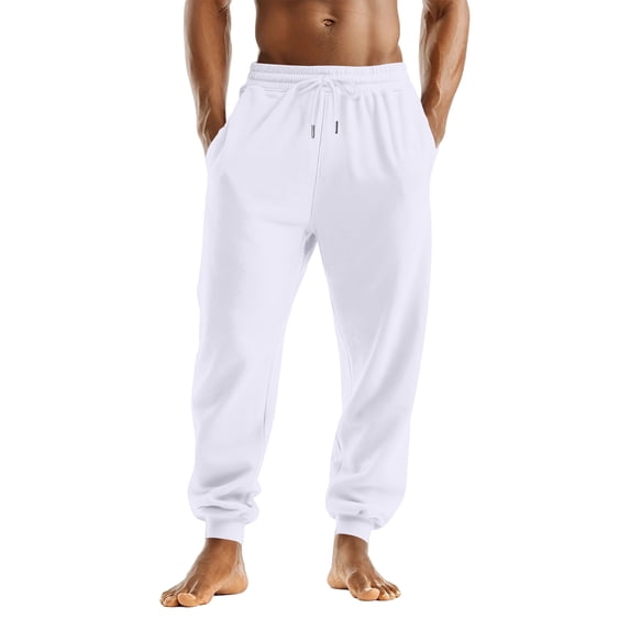 Evdexr Baggy Sweatpants Mens Drawstring Tapered Pants 2026 Breathable Lounge Back To School Joggers Wide Leg Loose Fit Athletic Slacks with Pockets 3XL