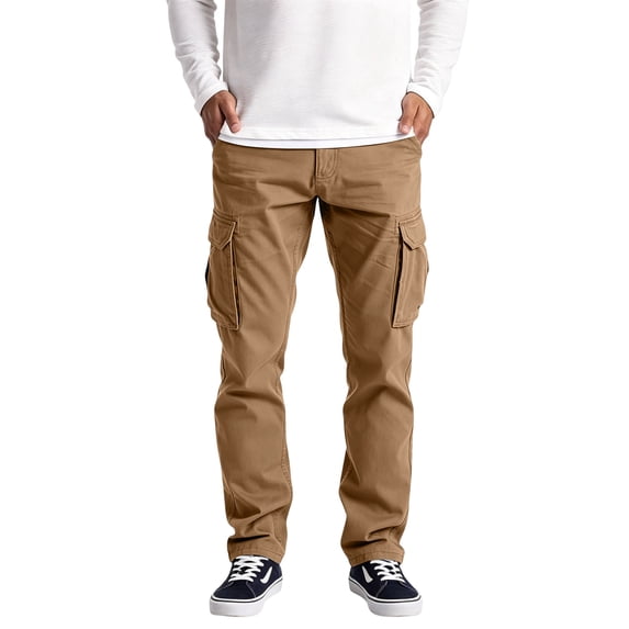 Evdexr Cargo Pants for Men Drawstring Baggy Sweat Pants 2026 Lightweight Vintage Back To School Joggers Tactical Elastic Waist Outdoor Jogging Slacks with Pockets M