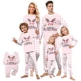 thumbnail image 1 of Evdexr Christmas Pajamas for Family Matching Sets Crew Neck Long Sleeve Tops and Pants Sleepwear 2026 Cute Novelty Graphic Sets Relaxed Fit Elastic Waist Holiday Pjs Set L, 1 of 5