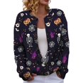 thumbnail image 1 of Evdexr Halloween Sweaters for Women Ghost Pumpkin Graphic Cardigan Sweaters Funny Button Down Long Sleeve Knit Cardigans Plus Size Loose Jackets 3XL, 1 of 5