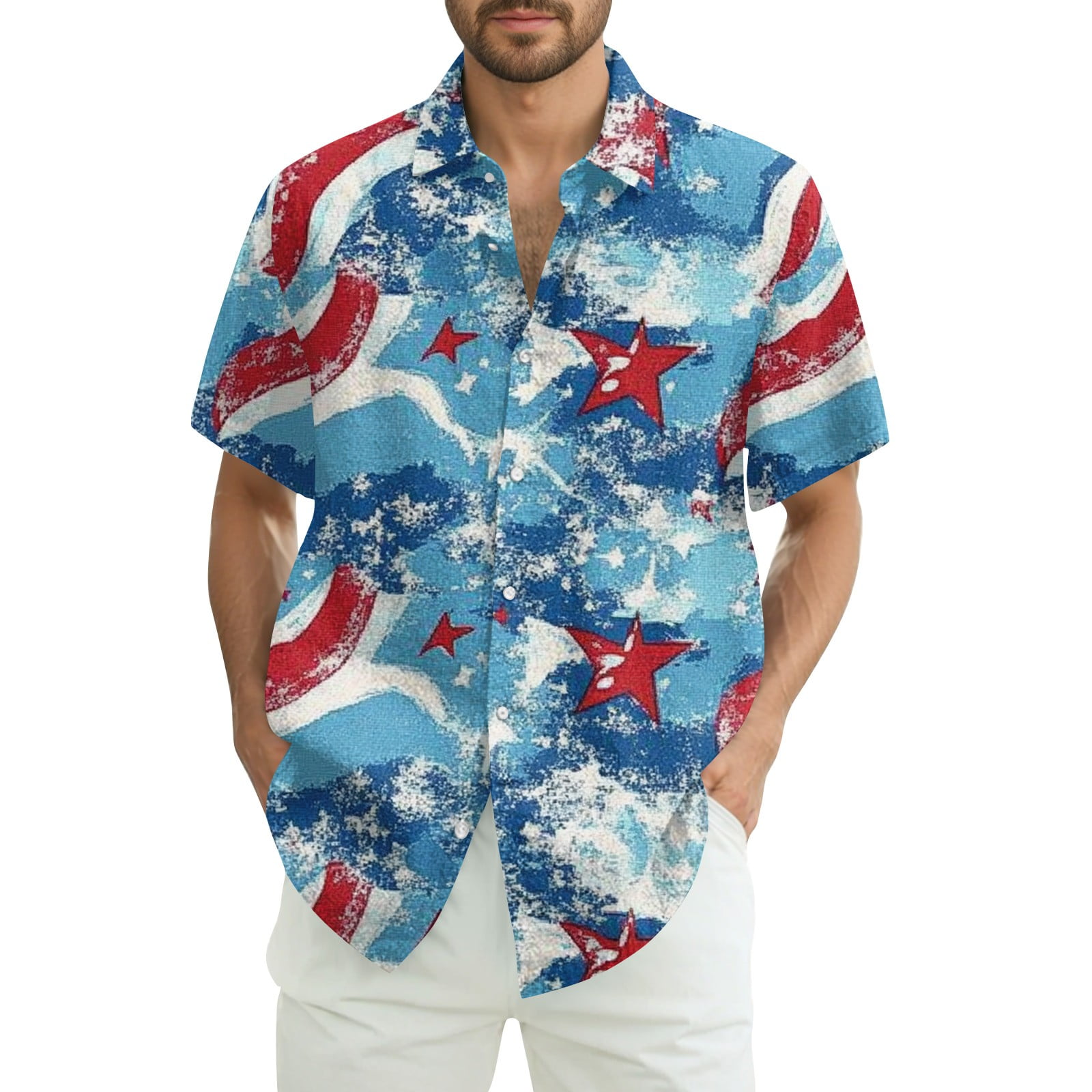 Cotton Jersey Border Red Emblem Tee Men main image 1