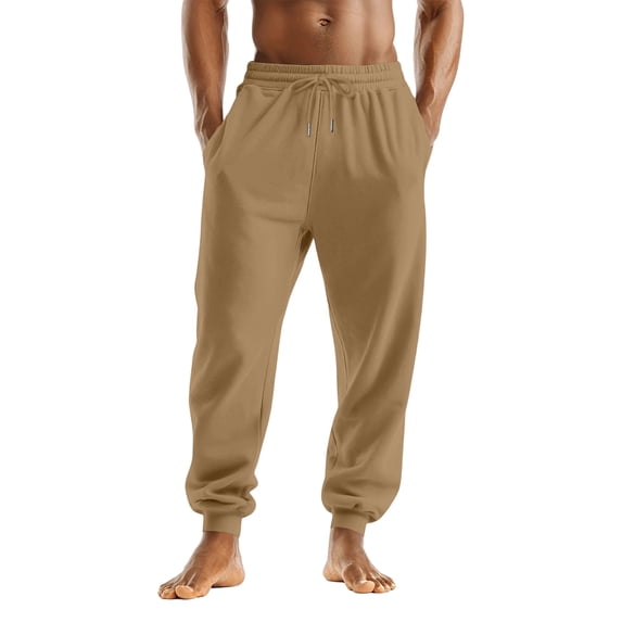 Evdexr Men's Baggy Sweatpants Drawstring Tapered Joggers 2026 Loose Fit Lounge Outdoor Pants Breathable Wide Leg Back To School Slacks with Pockets XL