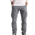 thumbnail image 1 of Evdexr Mens Cargo Pants Baggy Drawstring Jogging Slacks 2026 Lightweight Outdoor Athletic Joggers Tactical Elastic Waist Back To School Sweat Pants with Pockets XL, 1 of 7