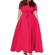 Plus Size Dresses | Pink - Walmart.com