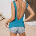 thumbnail image 1 of Evdexr Women's Camisole Sleeveless Scoop Neck Open Back Tank Tops Summer 2026 Loose Fit Workout Tops Soild Strappy Breathable Athletic Tanks XS, 1 of 8