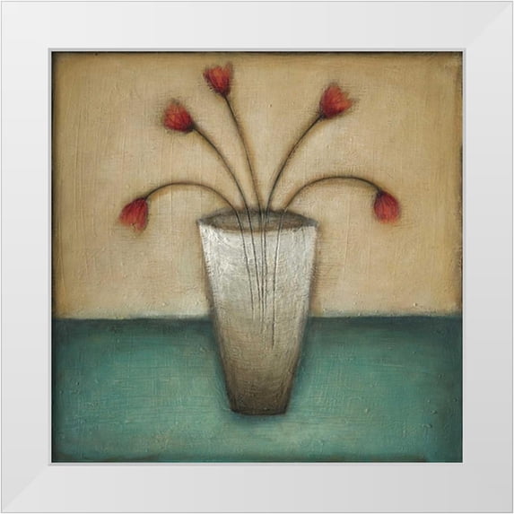 Eve 12x12 White Modern Wood Framed Museum Art Print Titled - In Bloom I
