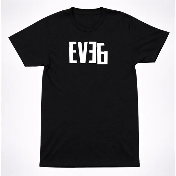 Eve 6 Logo Shirt Alternative Rock shirt Minimal Text 90s Rock Black Tee