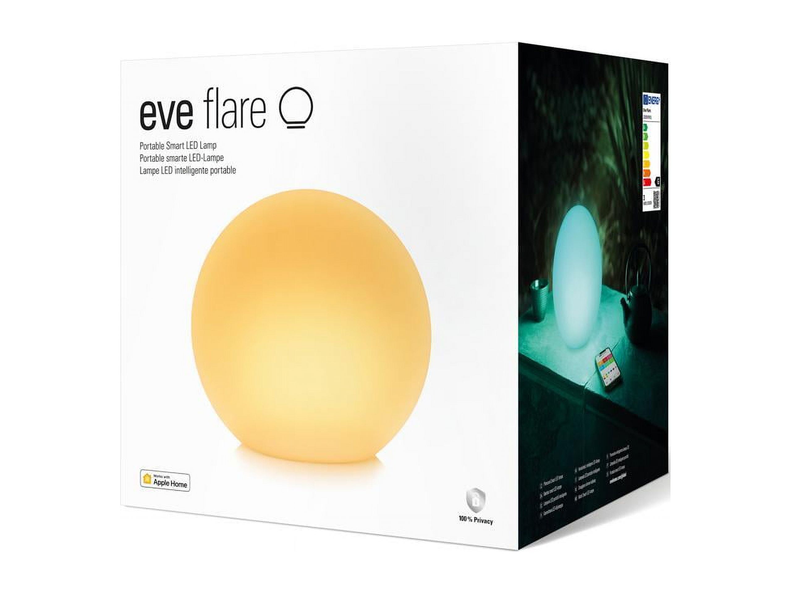 White Portable Smart LED Lamp with Adjustable Brightness