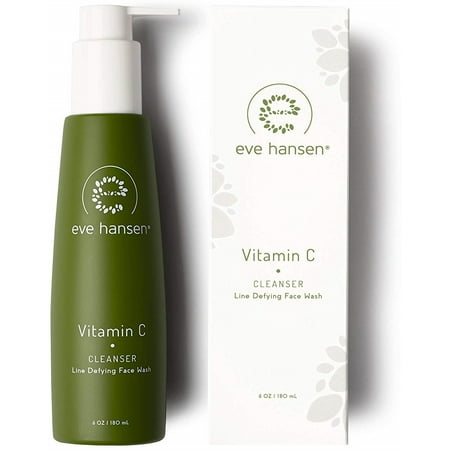 Eve Hansen Hypoallergenic Vitamin C Cleanser | Unscented Skin Brightening Face Wash 6 oz