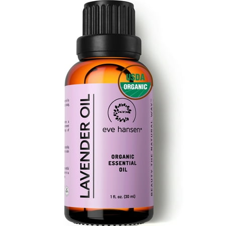 Eve Hansen USDA Organic Lavender Essential Oil for Diffuser, Aromatherapy, Skin Care | Undiluted and Pure Bulgarian Lavandula Angustifolia Calming and Relaxing (1 oz)