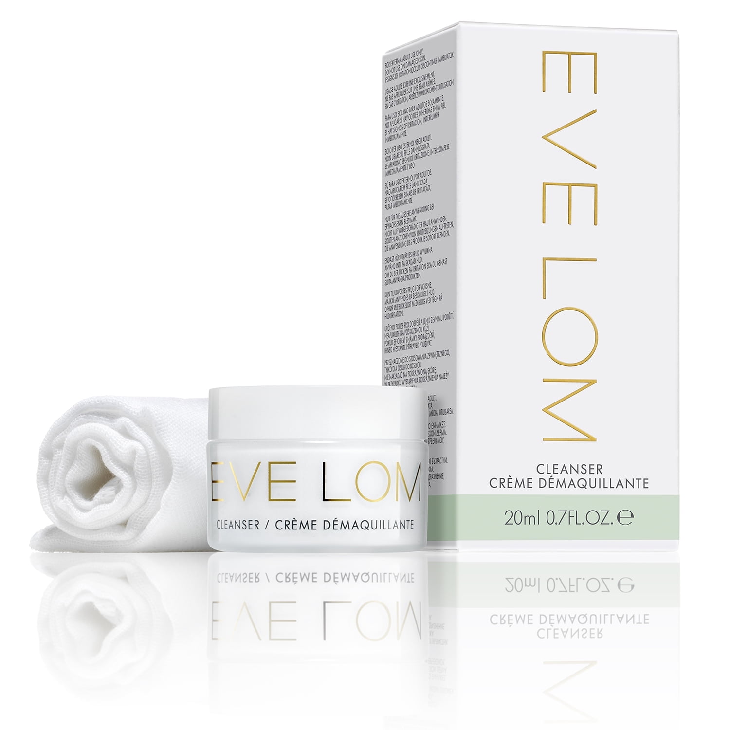 Eve Lom Facial Cleanser and Muslin Cloth, 0.68 oz