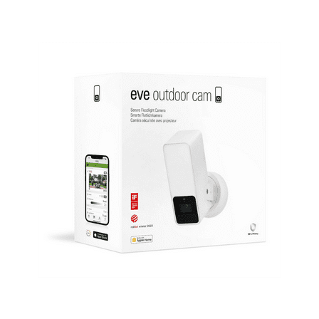 Eve Outdoor Cam (White Edition) - Secure floodlight camera with Apple HomeKit Secure Video technology