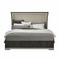 thumbnail image 1 of Eve Queen Upholstered Panel Bed in Wood Grain Black Finish by Pulaski Furniture, 1 of 6