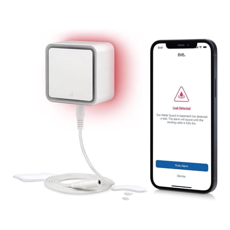 Eve - Water Guard - Connected Water Leak Detector - White