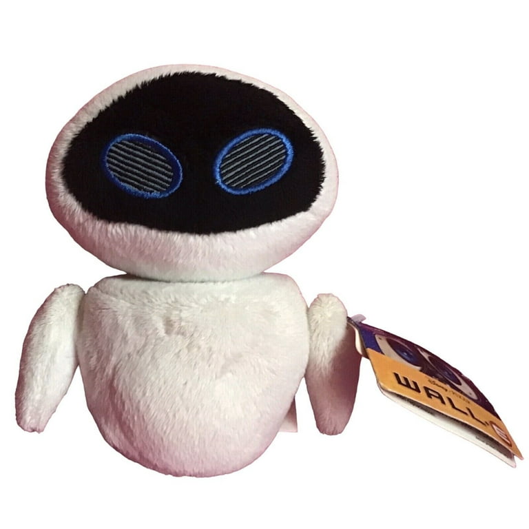 Eve White Robot Small 6” Rare Plush Soft Stuffed Doll Wall e & Eve