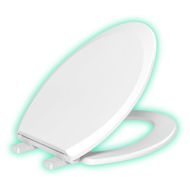 Evekare Night Glow ( Green Glow) Soft Close Elongated Toilet Seats In