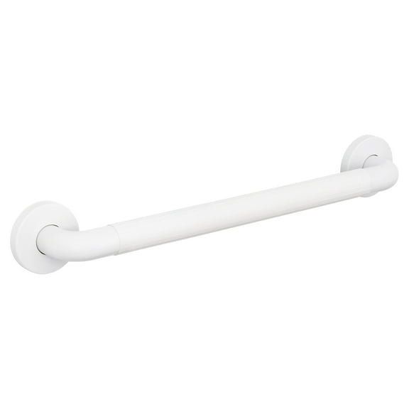 Evekare White Bathroom Grab Bar, 18 inch