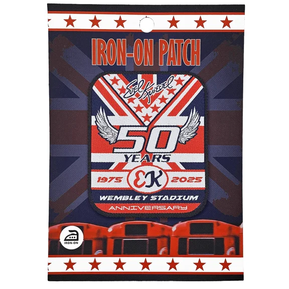 Evel Knievel 50th Anniversary Wembley Union Jack Patch