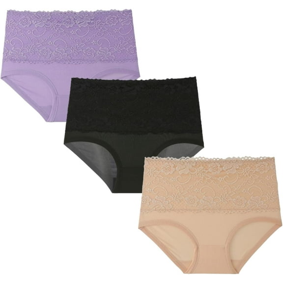 Evela Leak Proof Panties, Evela Leakproof Underwear,Ladies Underwear With Incontinence Comfortable for Women 55+ (3Pcs-A, X-Large)